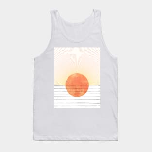 Abstract orange sun Tank Top